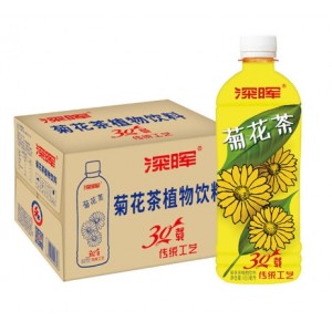 深晖菊花茶饮料大瓶装480ml*15整箱夏日饮品解渴解腻植物饮料批发