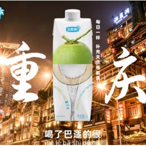 海南100%纯椰子水椰青水健康营养nfc夏季饮料1L/瓶进果汁料